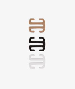 Product Astuce de pro : Une petite astuce pour de grands effets. Clipsez cette attache sur vos bretelles et elles disparaissent instantanément sous votre dos nageur. Blanc, noir ou beige, on adapte selon la couleur de son soutien-gorge. - 3 clips dos nageurs - Blanc, noir, beige - A clipser dans le dosDescription Astuce de pro : Une petite astuce pour de grands effets. Clipsez cette attache sur vos bretelles et elles disparaissent instantanément sous votre dos nageur. Blanc, noir ou beige, on adapte selon la couleur de son soutien-gorge. - 3 clips dos nageurs - Blanc, noir, beige - A clipser dans le dos Femme Soutiens-gorge > ET AUSSI > Accessoires Lingerie Frais de port offerts des 60EUR Mise à jour 11/30/17