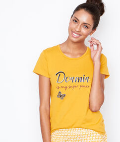 Product Réveillez le super héro qui sommeille en vous et filez vous coucher! Top Col rond Manches courtes Application texte Le mannequin mesure 177cm et porte une taille S/36Description Réveillez le super héro qui sommeille en vous et filez vous coucher! Top Col rond Manches courtes Application texte Le mannequin mesure 177cm et porte une taille S/36 Femme Nuit > MODÈLES > Hauts de Pyjama > Les Manches Courtes Frais de port offerts des 60EUR Mise à jour 01/11/18