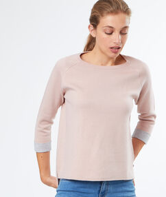 Product Avec sa doublure contrastée, ce pull nous fait remonter nos manches! Pull Col bateau Doublure contrastée Manches longues Le mannequin mesure 177cm et porte une taille S/36Description Avec sa doublure contrastée, ce pull nous fait remonter nos manches! Pull Col bateau Doublure contrastée Manches longues Le mannequin mesure 177cm et porte une taille S/36 Femme Prêt-à-porter > VÊTEMENTS > Pulls & Gilets Frais de port offerts des 60EUR Mise à jour 01/11/18