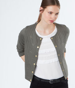 Product Effet molletonné pour cette veste à l´imprimé doré! Gilet Boutons pression Manches longues Le mannequin mesure 177cm et porte une taille s/36Description Effet molletonné pour cette veste à l´imprimé doré! Gilet Boutons pression Manches longues Le mannequin mesure 177cm et porte une taille s/36 Femme Prêt-à-porter > VÊTEMENTS > Pulls & Gilets Frais de port offerts des 60EUR Mise à jour 01/11/18