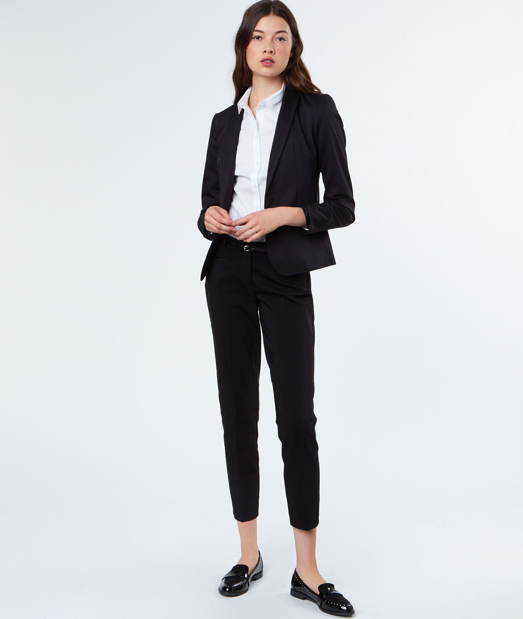 pantalon noir 7/8 pour femmes