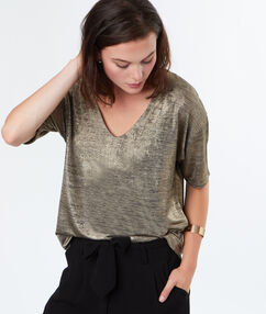 Product Complétez vos party looks avec ce top scintillant! Top col en V Manches courtes Le mannequin mesure 177cm et porte une taille S/36Description Complétez vos party looks avec ce top scintillant! Top col en V Manches courtes Le mannequin mesure 177cm et porte une taille S/36 Femme Prêt-à-porter > VÊTEMENTS > Tops & T-Shirts Frais de port offerts des 60EUR Mise à jour 01/11/18