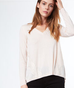 Product Deux bandes de dentelle se croisent avec délicatesse au dose de ce pull en maille fine! Pull Col rond Dentelle Manches longues Le mannequin mesure 177cm et porte une taille S/36Description Deux bandes de dentelle se croisent avec délicatesse au dose de ce pull en maille fine! Pull Col rond Dentelle Manches longues Le mannequin mesure 177cm et porte une taille S/36 Femme Prêt-à-porter > VÊTEMENTS > Pulls & Gilets Frais de port offerts des 60EUR Mise à jour 12/29/17