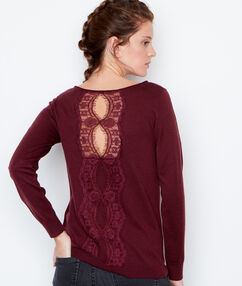 Product Une maille fine dévoile un empiècement de dentelle au dos de ce pull à manches longues! Pull Col rond manches longues Dos dentelle Le mannequin mesure 177cm et porte une taille S/36Description Une maille fine dévoile un empiècement de dentelle au dos de ce pull à manches longues! Pull Col rond manches longues Dos dentelle Le mannequin mesure 177cm et porte une taille S/36 Femme Prêt-à-porter > VÊTEMENTS > Pulls & Gilets Frais de port offerts des 60EUR Mise à jour 01/11/18