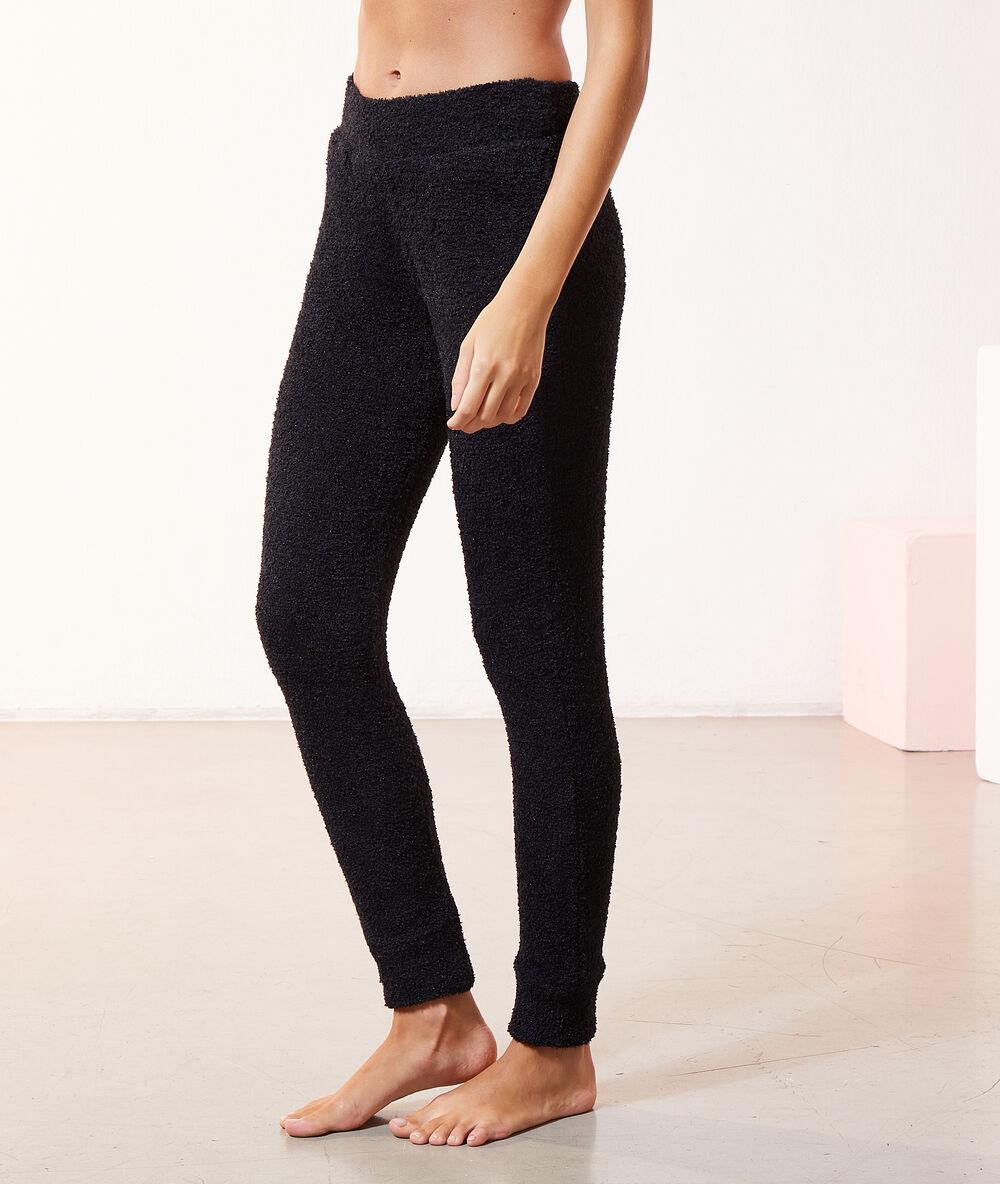 Pantalon homewear noir.