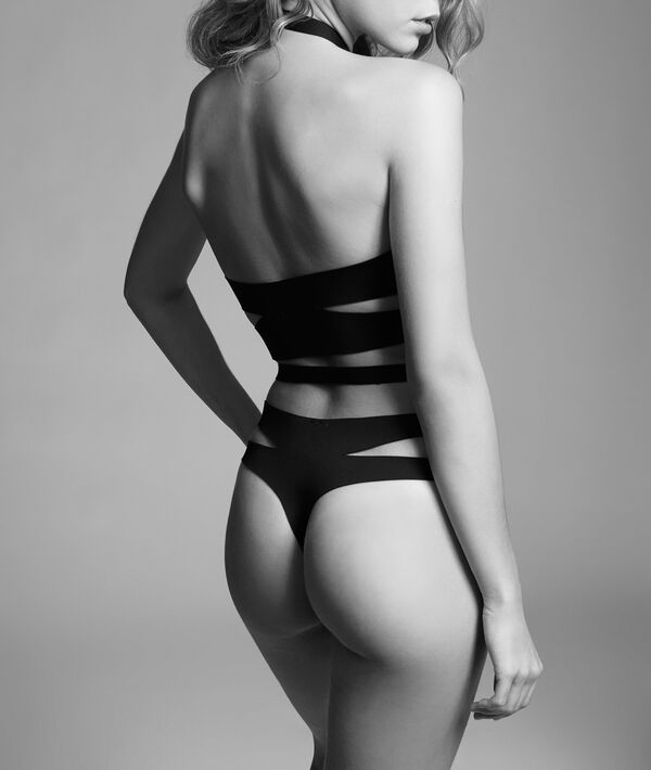 Body néoprène à lanières noir.