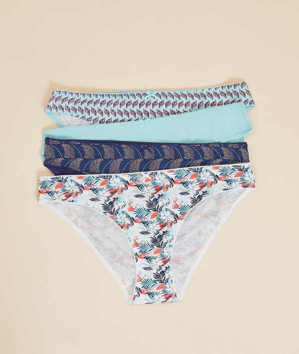 Lot de 4 culottes imprimées Lot de 4 culottes imprimées;${refinementColor}
