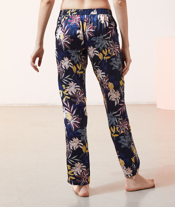 Pantalon satiné imprimé Pantalon satiné imprimé;${refinementColor}