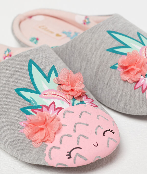 Chaussons imprimés - GUADALAJARA - 36/37 - Gris - Femme - Etam
