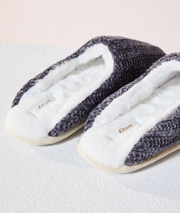 Chaussons mules tricot Chaussons mules tricot;${refinementColor}