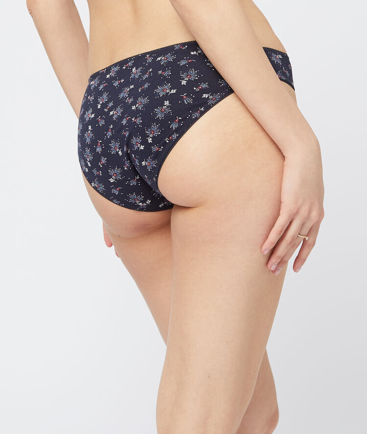 Lot de 4 culottes en coton marine.