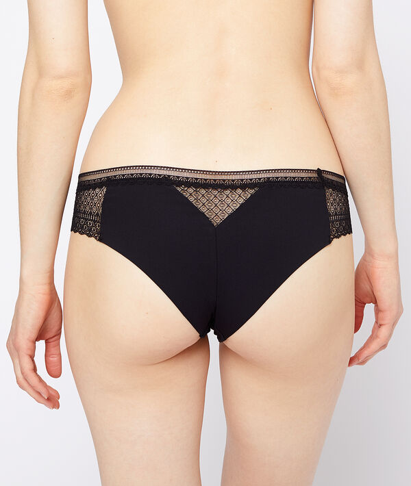 Hipster en microfibre et dentelle Hipster en microfibre et dentelle
