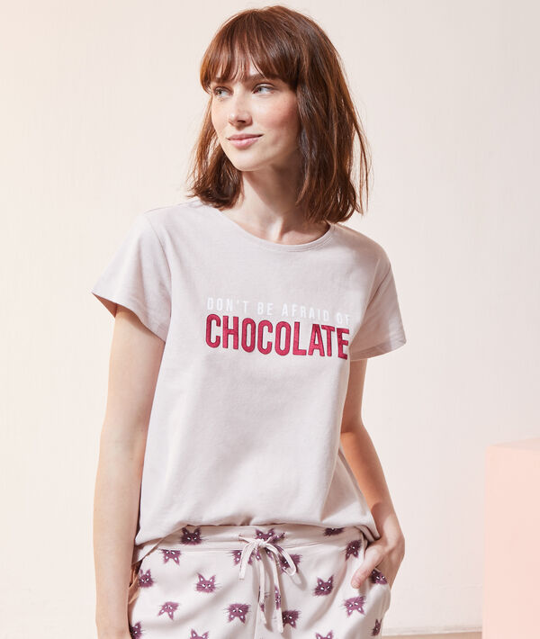 T-shirt "Don't be afraid of chocolate" T-shirt "Don't be afraid of chocolate";${refinementColor}