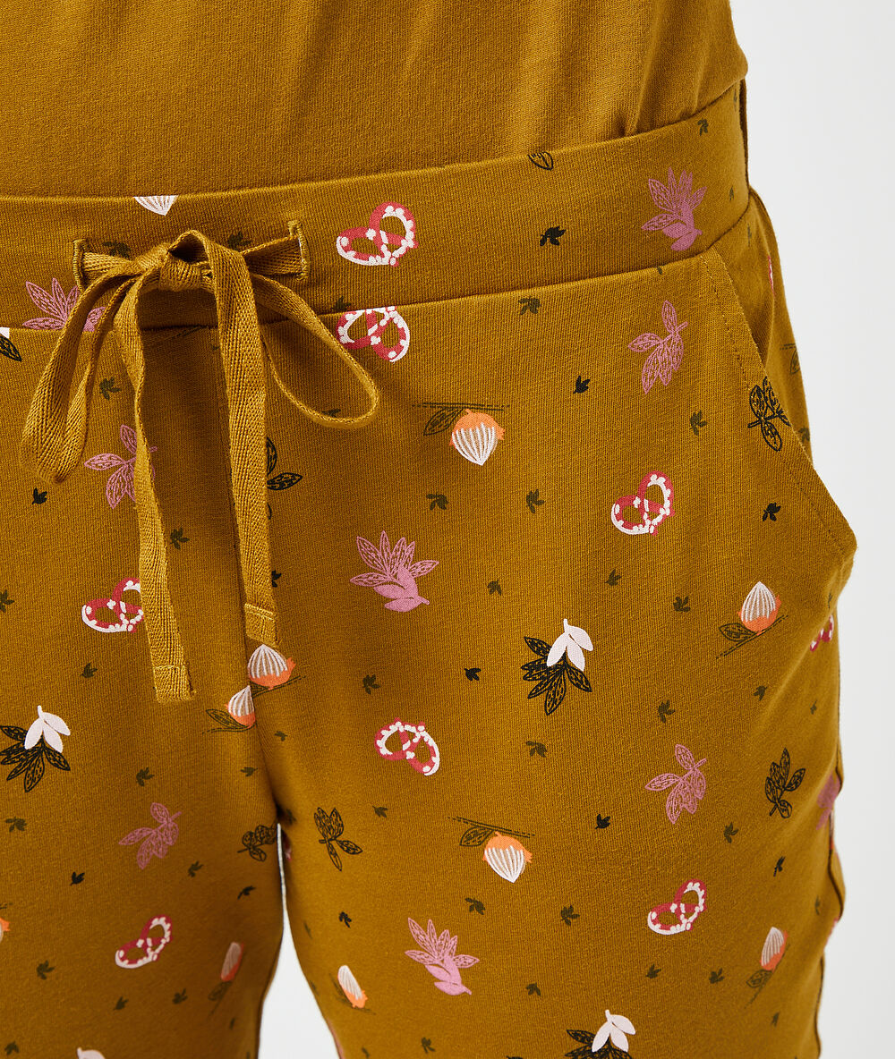 Pantalon imprimé anis.