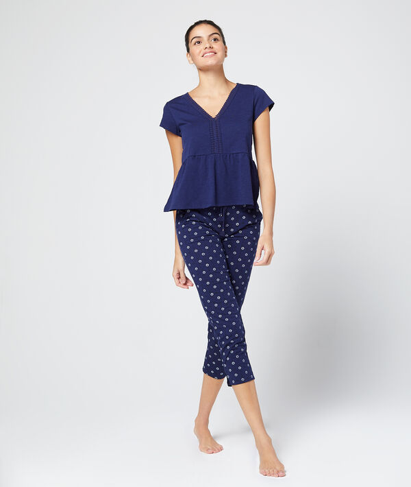 Top col v bleu.