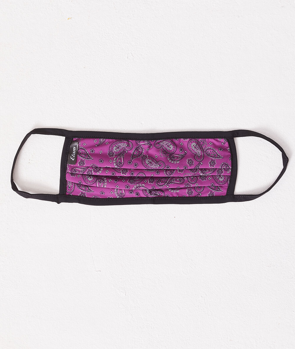 Masque de protection imprimé uns1 violet.