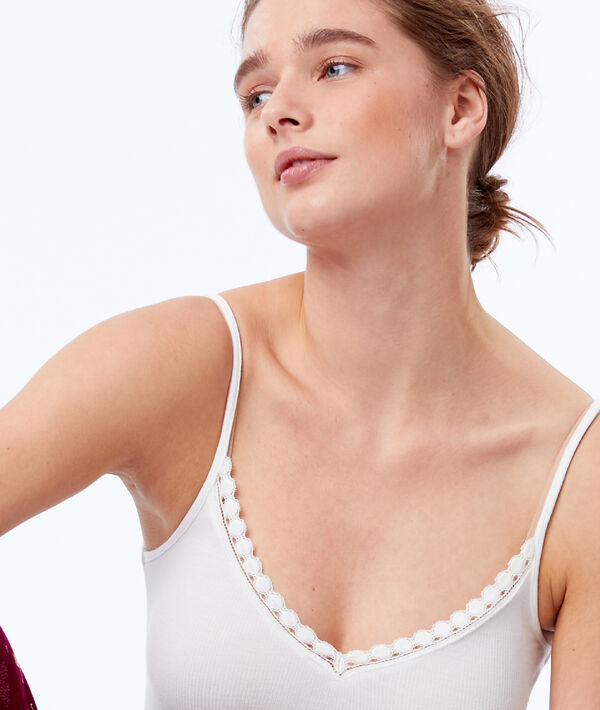 Débardeur décolleté dentelle Débardeur décolleté dentelle