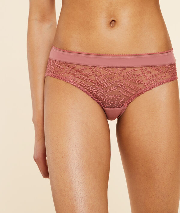 Shorty en tulle brodé Shorty en tulle brodé;${refinementColor}