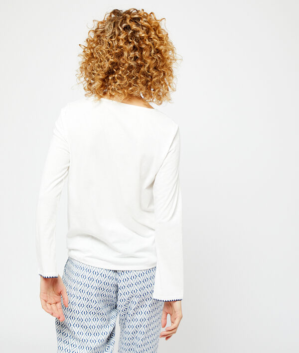 Top manches longues imprimé oiseau Top manches longues imprimé oiseau;${refinementColor}