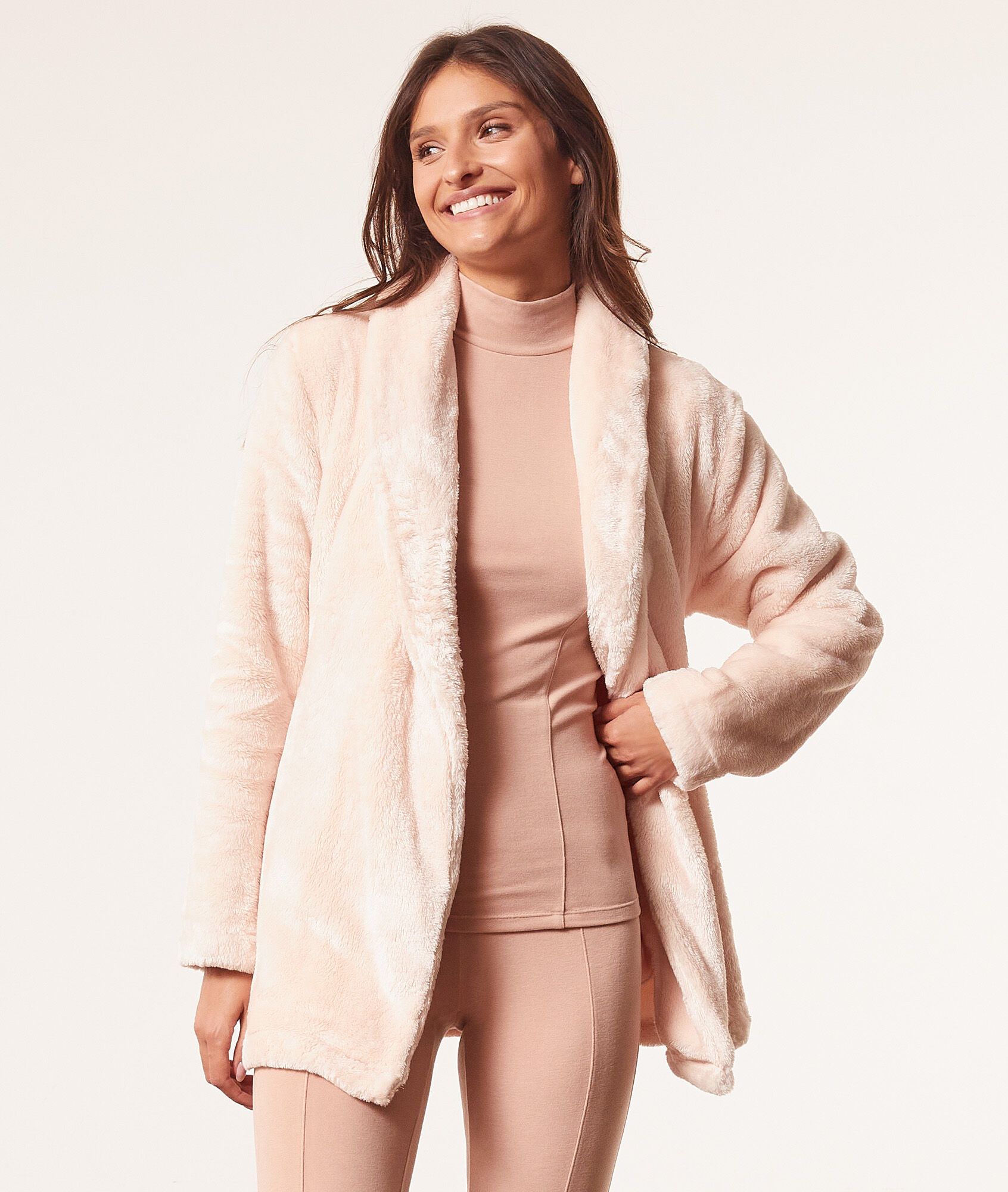 Veste polaire à nouer - Soline - XS - Beige - Femme - Etam