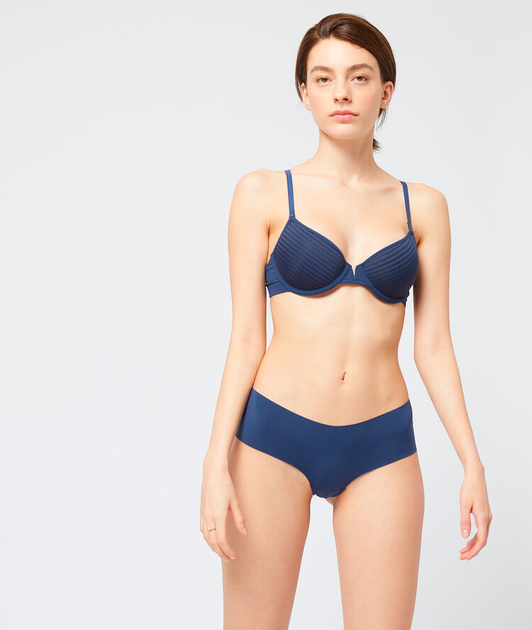 Soutien-gorge invisible à coques fines marine.