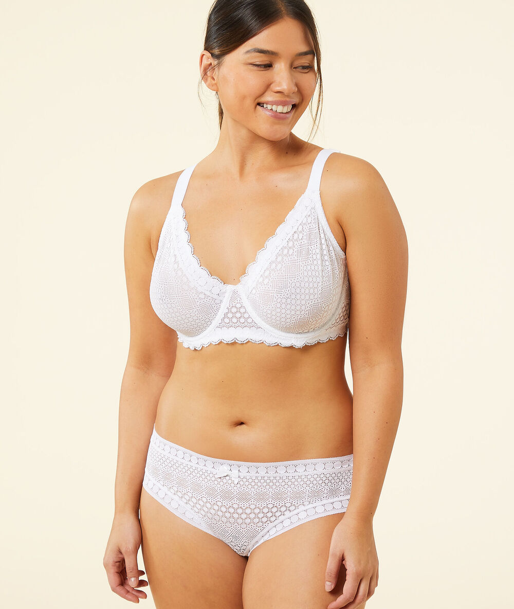 Soutien-gorge corbeille minimizer effet -1 taille blanc.