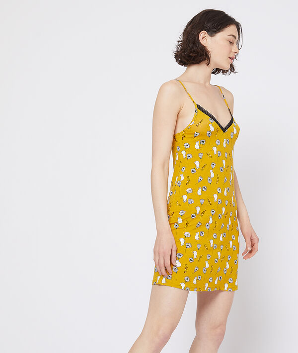 Nuisette fleurie en viscose éco-responsable Nuisette fleurie en viscose éco-responsable