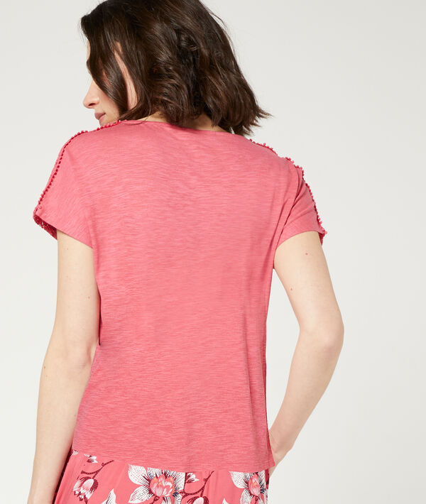 T-shirt détails guipure T-shirt détails guipure;${refinementColor}