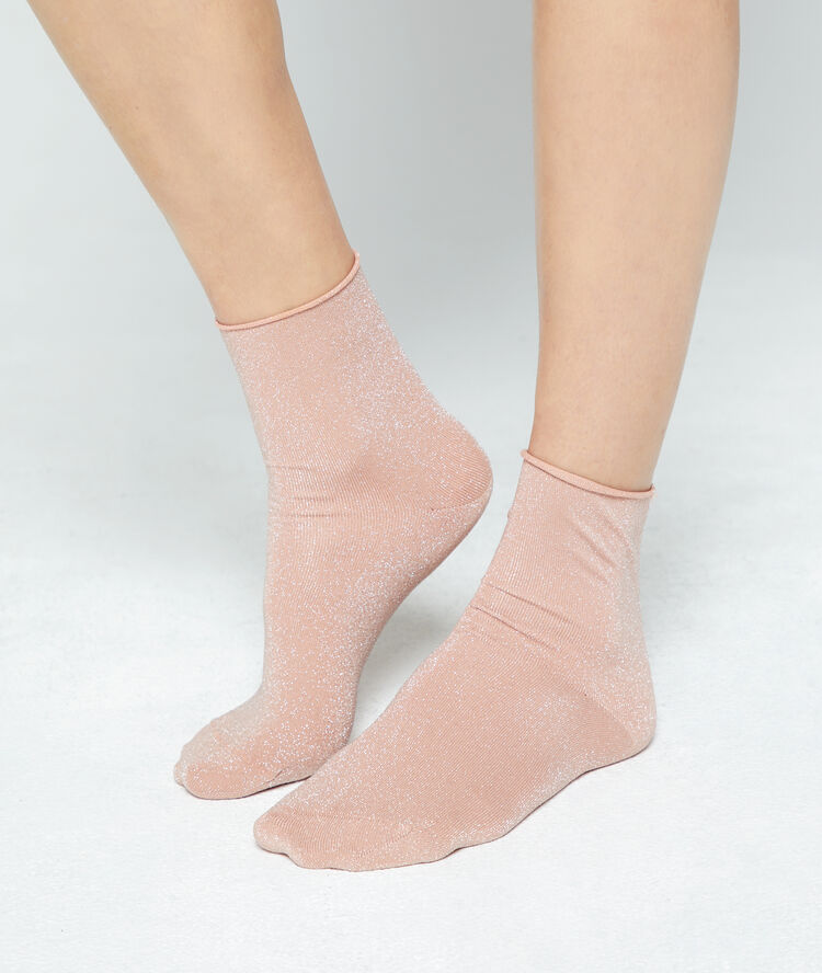Coffret de 3 paires de chaussettes argent.