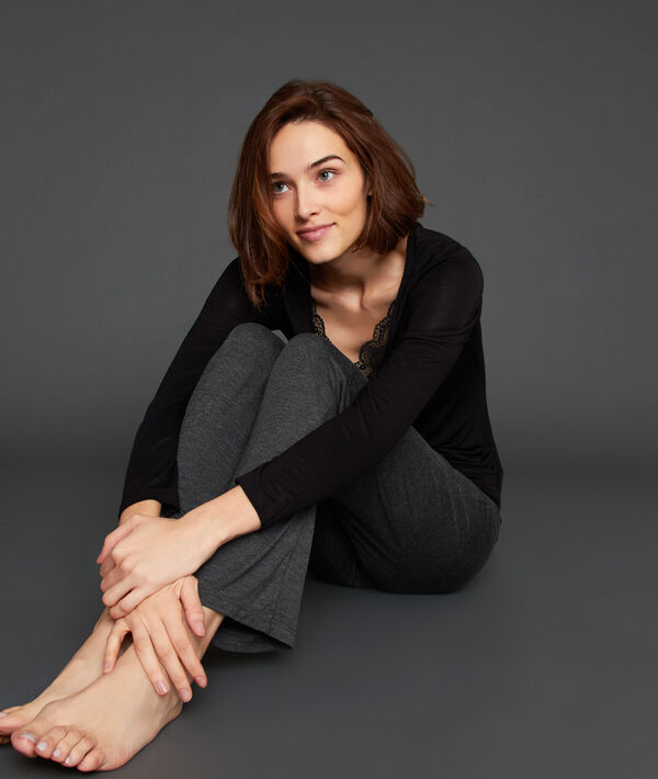 Pantalon homewear anthracite.