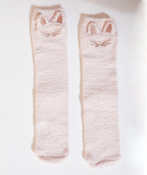 Chaussettes homewear en pilou pilou Chaussettes homewear en pilou pilou;${refinementColor}