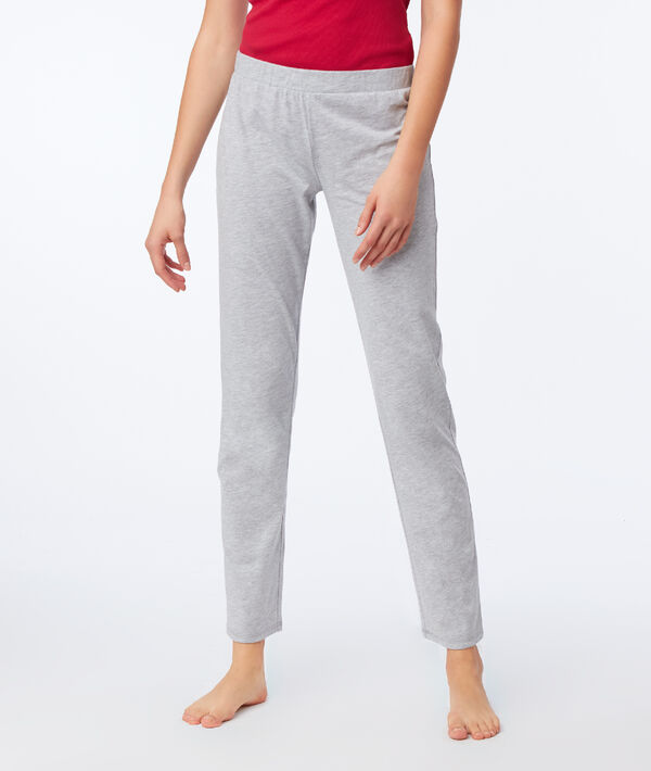 Pantalon coeur gris.