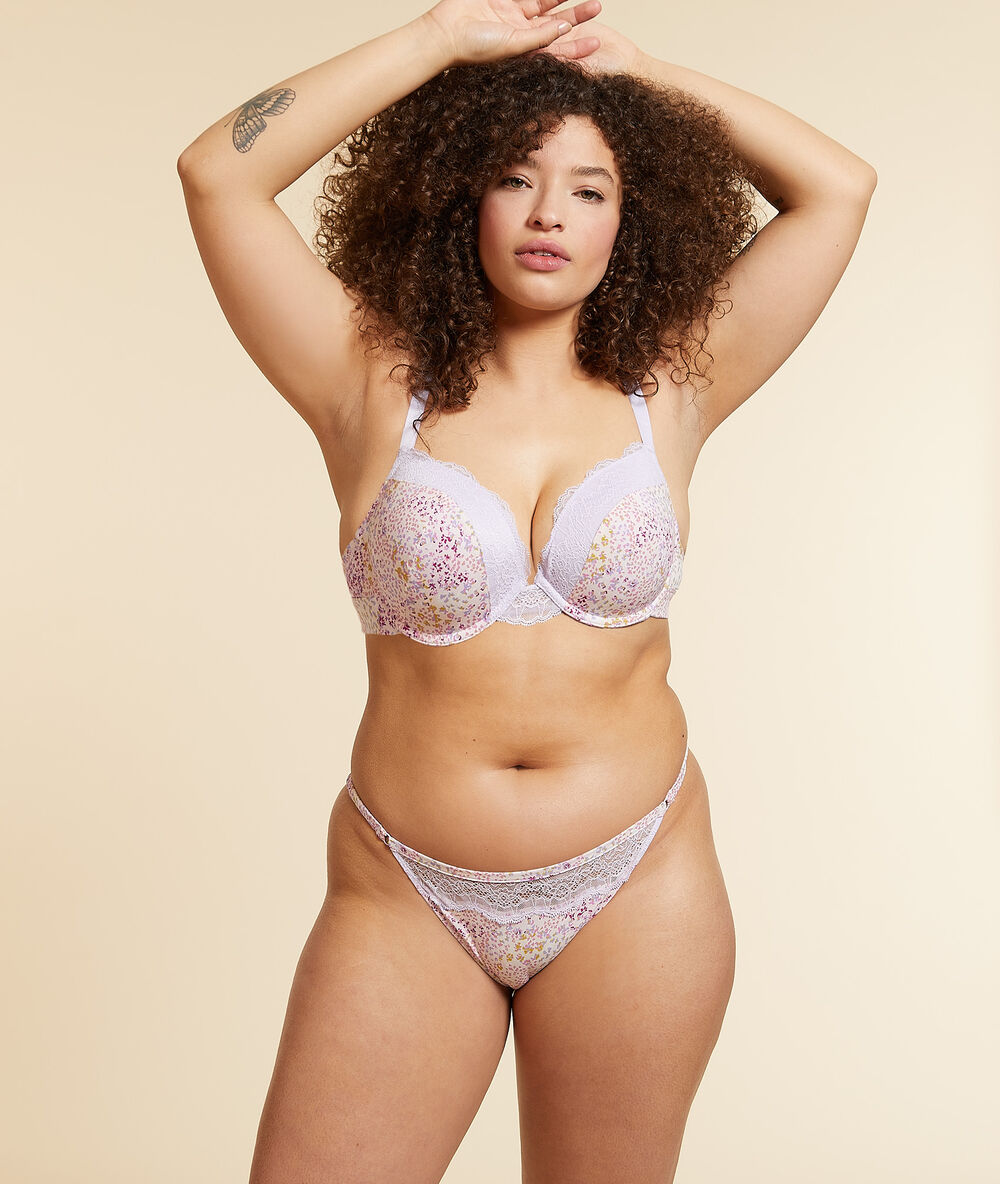 Soutien-gorge n°5 - ampliforme arrondi rose.