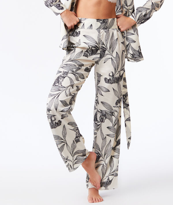 Pantalon large imprimé floral Pantalon large imprimé floral