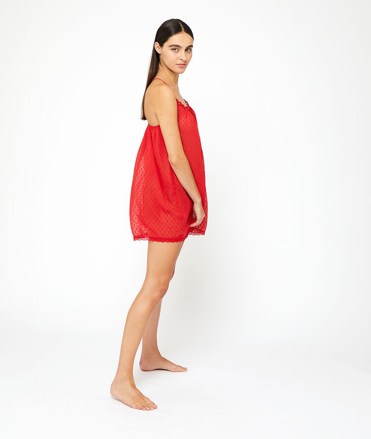 Nuisette dos noué rouge.