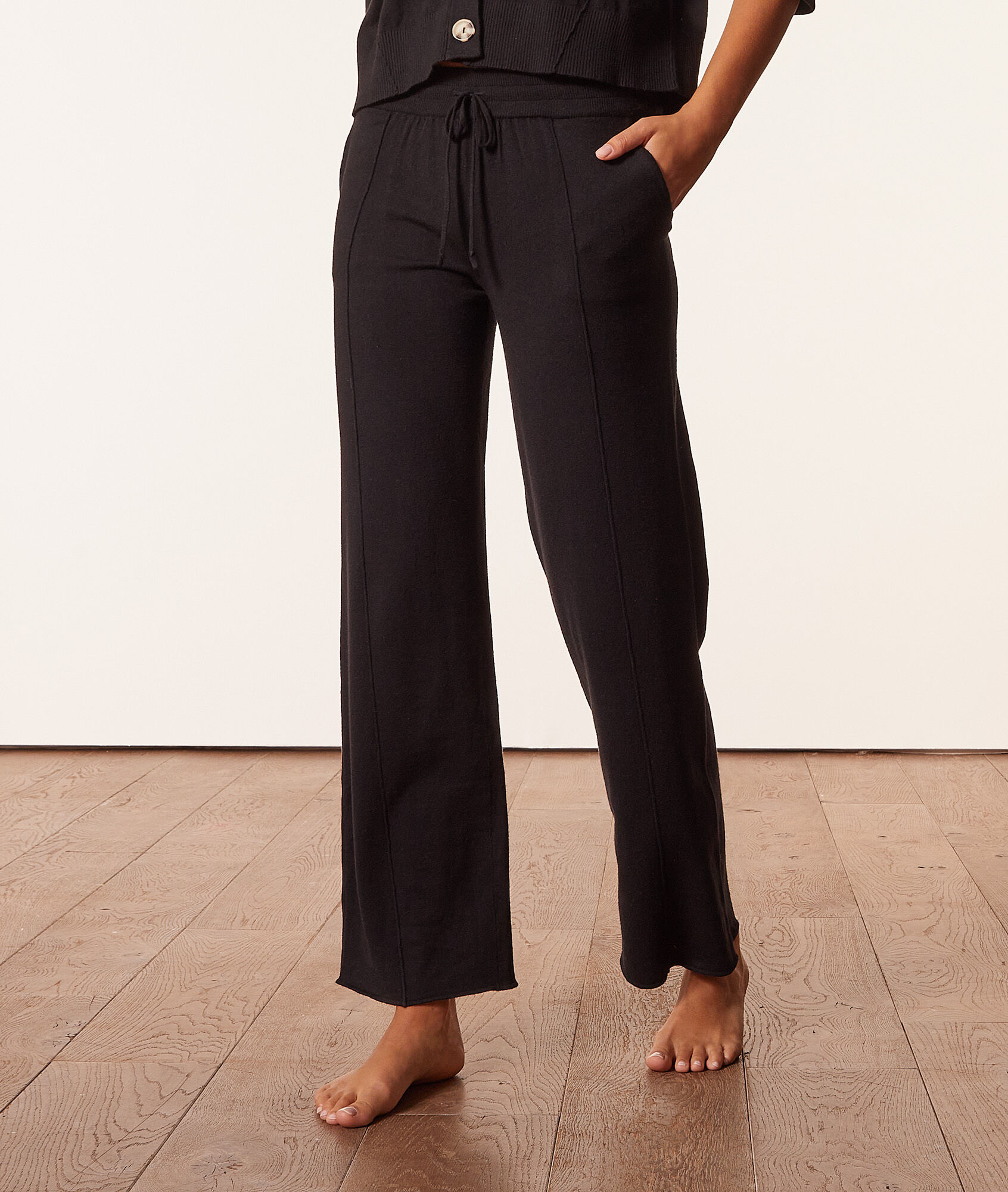 Pantalon de pyjama large - Celice - XS - Noir - Femme - Etam