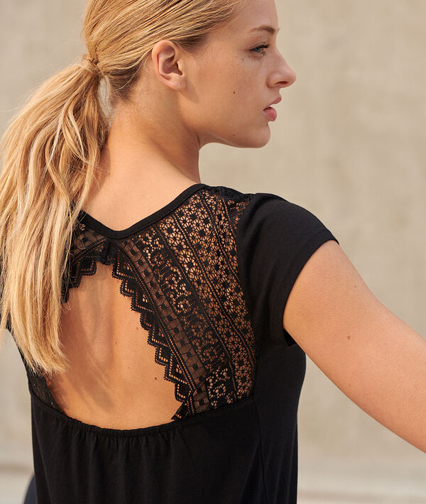 Top de sport dos ouvert en dentelle Top de sport dos ouvert en dentelle