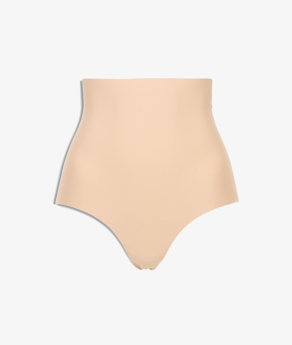 Culotte taille haute - maintien fort beige.