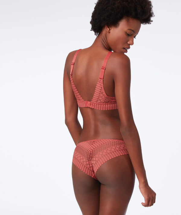 Cheeky dentelle terracotta.