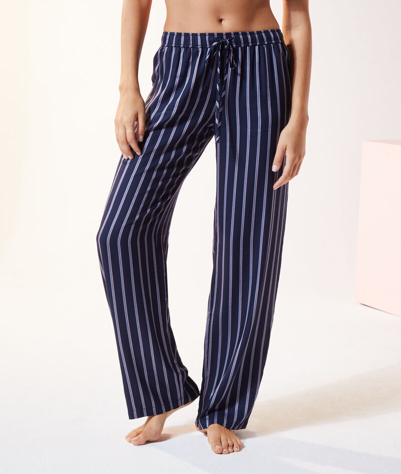 pantalon de pyjama raye maddy bleu etam