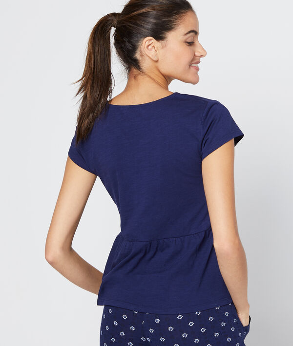 Top col v bleu.