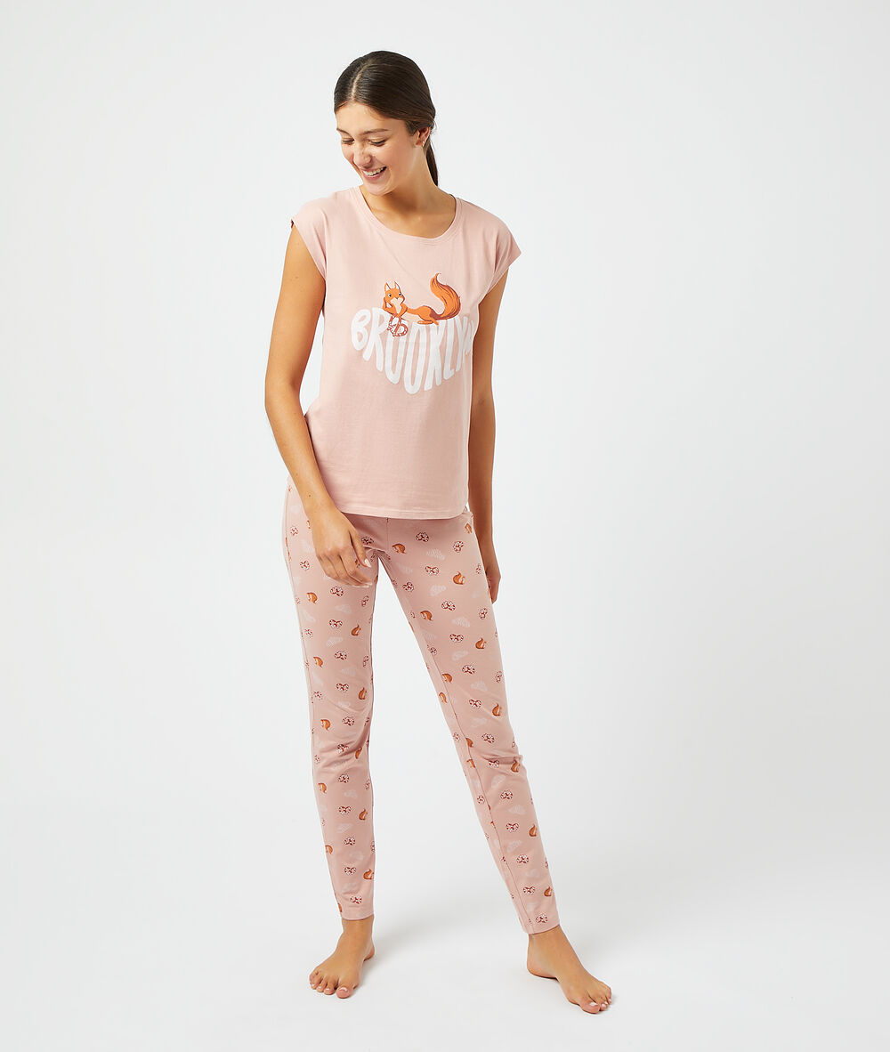 T-shirt "brooklyn" rose.