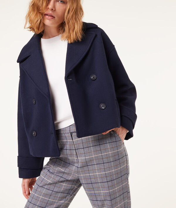 Caban court LAURA BLEU NUIT ETAM