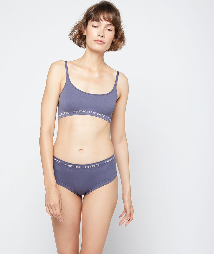 Brassière en seamless anthracite.