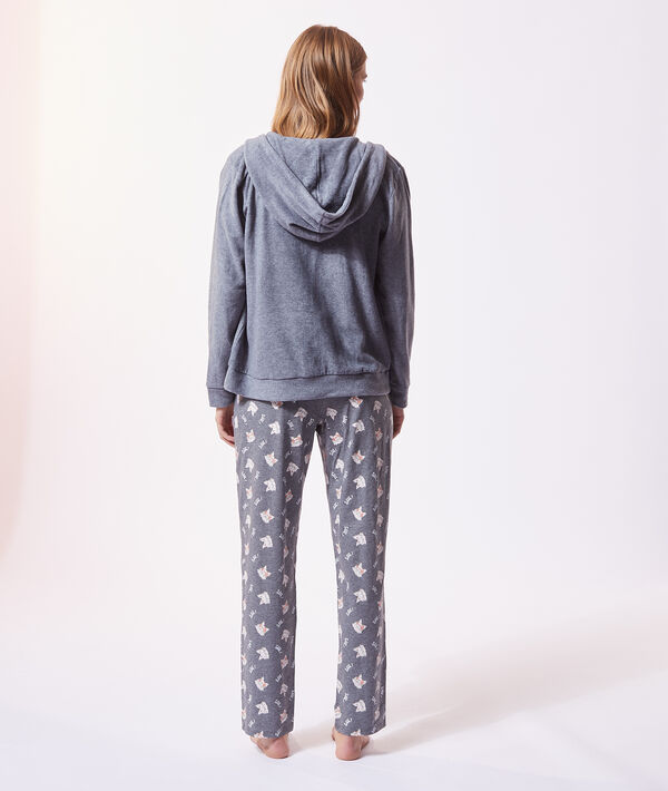 Pyjama 3 pièces "Shhh", veste polaire Pyjama 3 pièces "Shhh", veste polaire;${refinementColor}