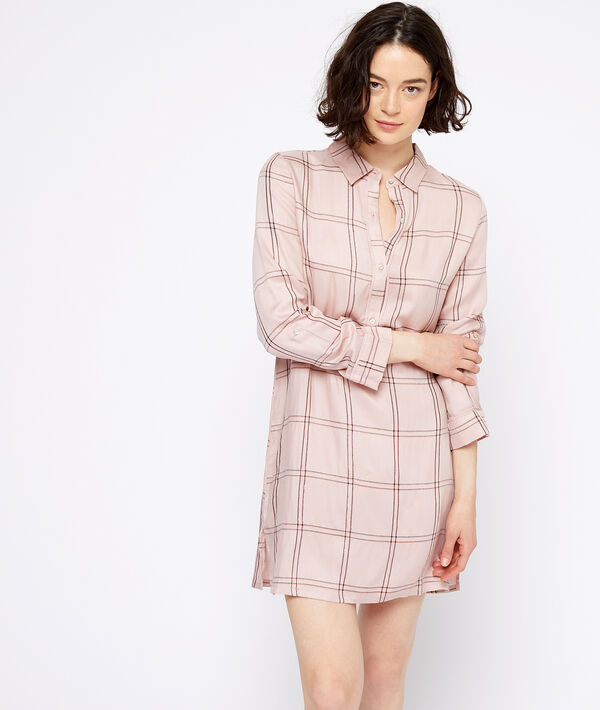 Chemise de nuit à carreaux Chemise de nuit à carreaux