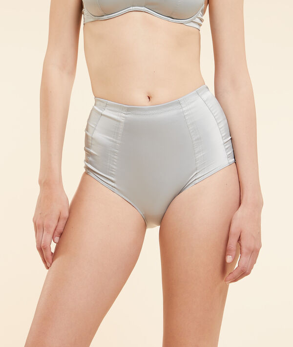 Culotte taille haute satinée Culotte taille haute satinée;${refinementColor}