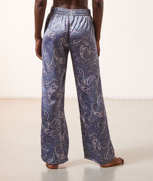 Pantalon satiné imprimé Pantalon satiné imprimé;${refinementColor}
