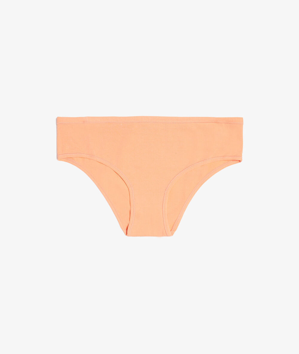 Hipster en coton bio extensible corail.