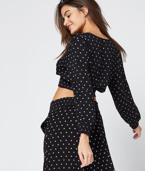 Crop top forme cache-coeur Crop top forme cache-coeur